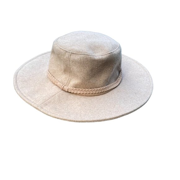 NWT ASN The Harper Felt Floppy Hat Tan Wide Brim Packable Boho Festival Coastal main image 6